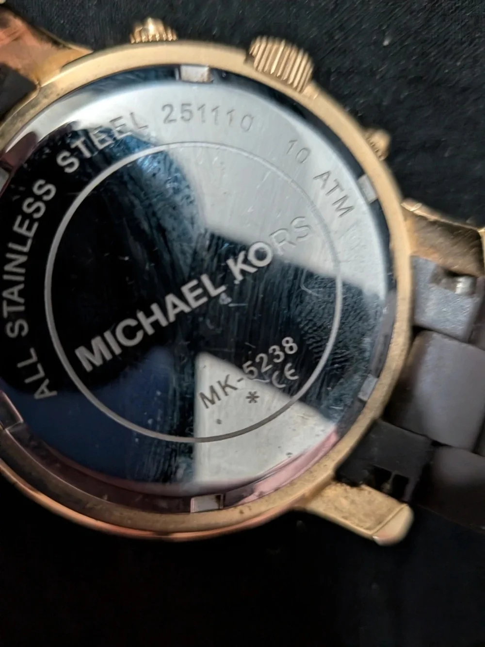 Michael Kors Men's Brown and Gold Chronograph Watch
